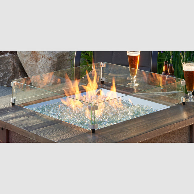 Square Glass Wind Guard