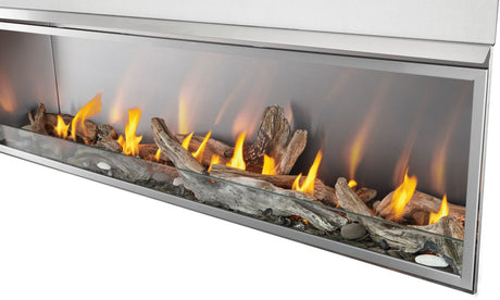 Napoleon Galaxy 74 outdoor gas fireplace Woodland media detail