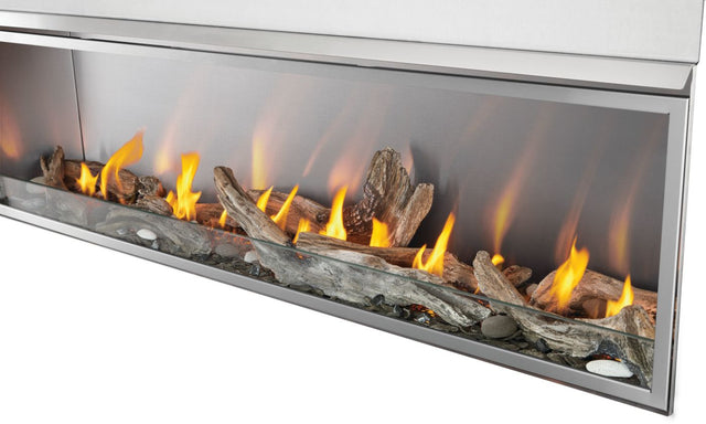 Napoleon Galaxy 74 outdoor gas fireplace Woodland media detail