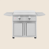 Summerset Pro Series 30-Inch Gas Griddle with Cart - hood closed