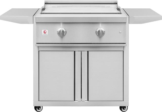 Summerset Pro Series Gas Griddle with Cart - griddle surface detail