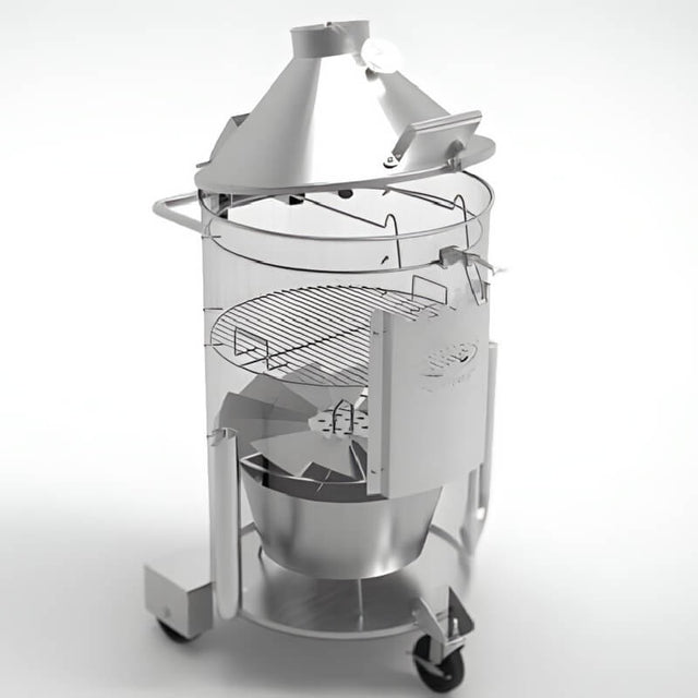 HPC Fire Stainless Steel Drum Smoker