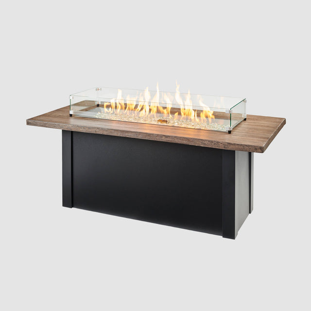 The Outdoor GreatRoom Havenwood Linear Gas Fire Pit Table 62"