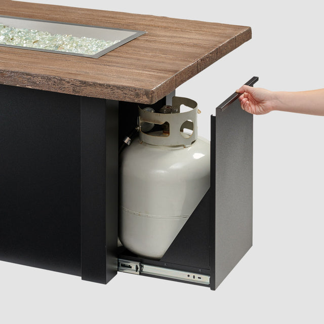 The Outdoor GreatRoom Havenwood Linear Gas Fire Pit Table 62"