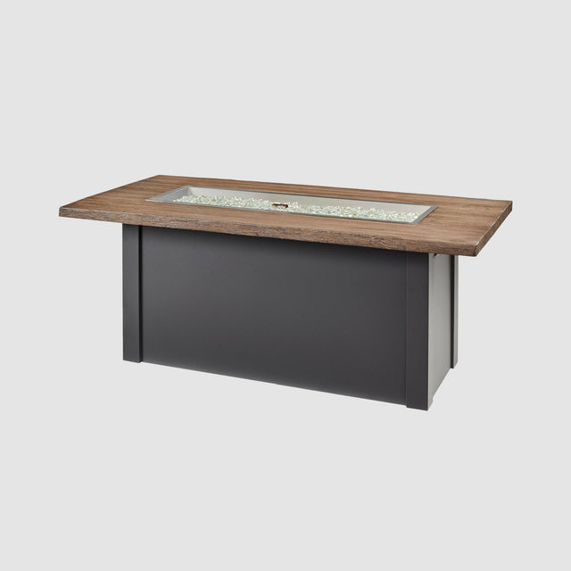 The Outdoor GreatRoom Havenwood Linear Gas Fire Pit Table 62"