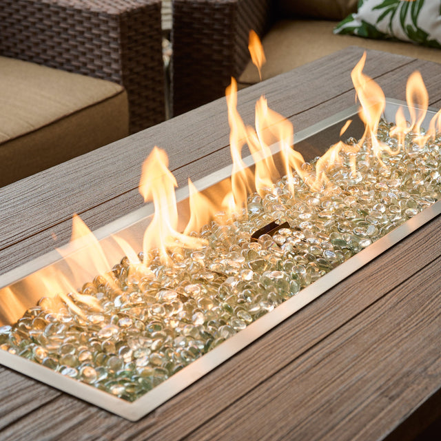 The Outdoor GreatRoom Havenwood Linear Gas Fire Pit Table 62"