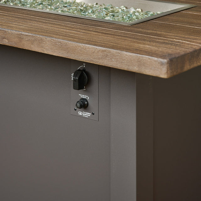 The Outdoor GreatRoom Havenwood Linear Gas Fire Pit Table 62"