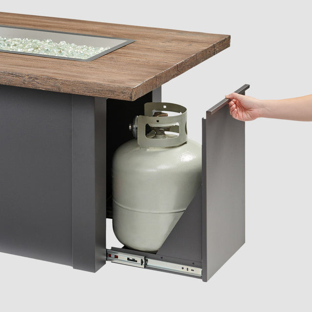 The Outdoor GreatRoom Havenwood Linear Gas Fire Pit Table 62"
