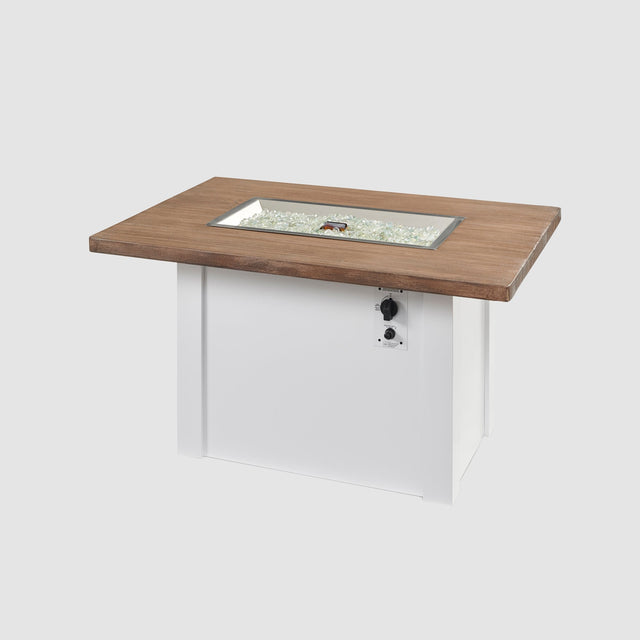 The Outdoor GreatRoom Havenwood Rectangular Gas Fire Pit Table 44"