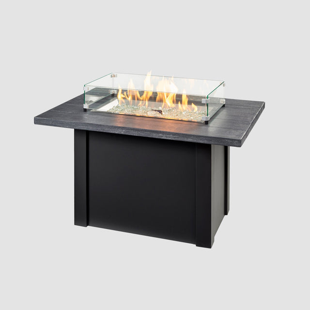 The Outdoor GreatRoom Havenwood Rectangular Gas Fire Pit Table 44"