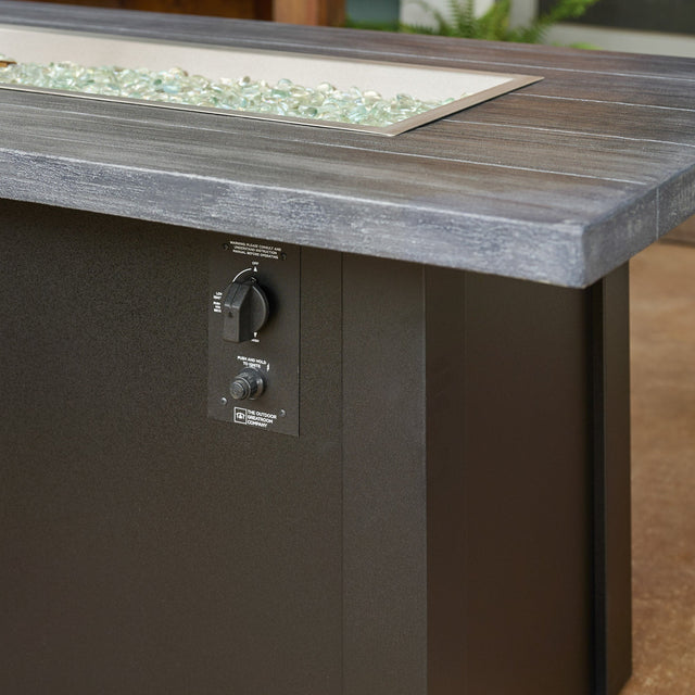 The Outdoor GreatRoom Havenwood Linear Gas Fire Pit Table 62"