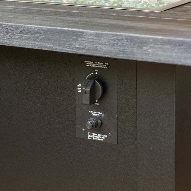 The Outdoor GreatRoom Havenwood Linear Gas Fire Pit Table 62"