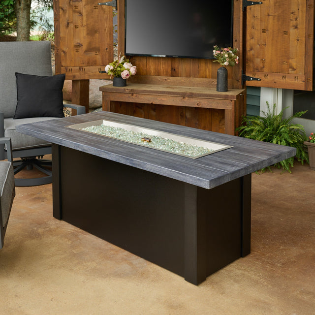 The Outdoor GreatRoom Havenwood Linear Gas Fire Pit Table 62"