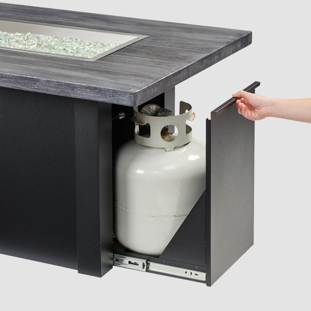 The Outdoor GreatRoom Havenwood Linear Gas Fire Pit Table 62"