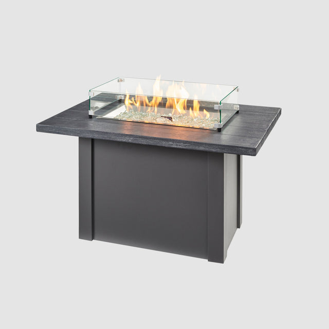 The Outdoor GreatRoom Havenwood Rectangular Gas Fire Pit Table 44"