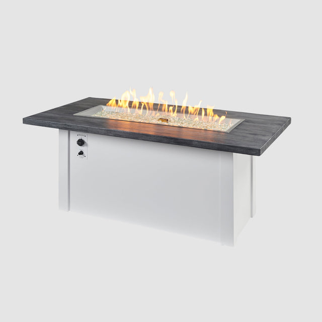 The Outdoor GreatRoom Havenwood Linear Gas Fire Pit Table 62"