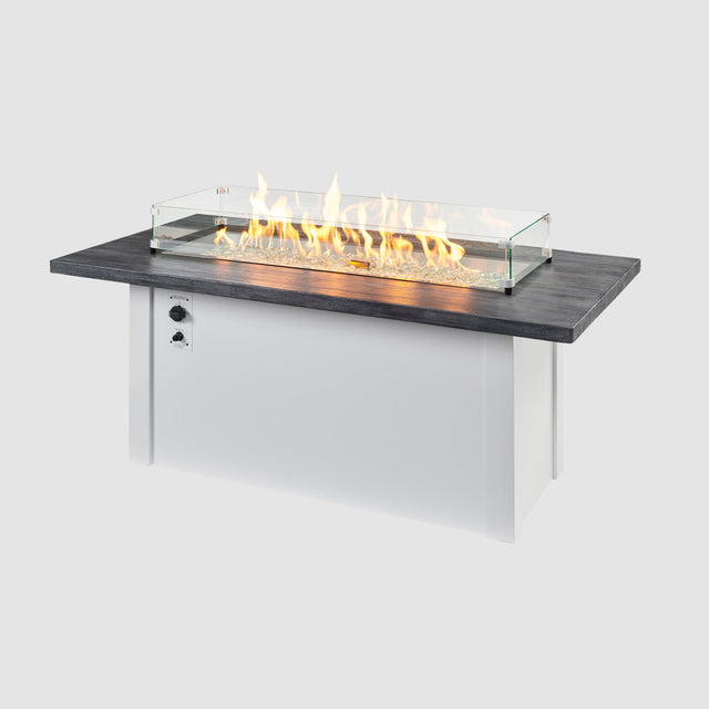 The Outdoor GreatRoom Havenwood Linear Gas Fire Pit Table 62"