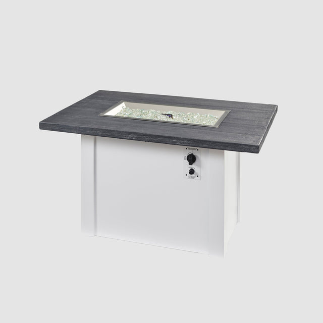 The Outdoor GreatRoom Havenwood Rectangular Gas Fire Pit Table 44"