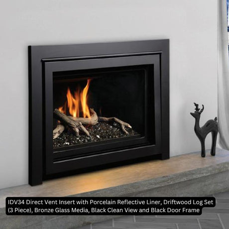 Porcelain Reflective Liner for Kingsman IDV34 Direct Vent Insert