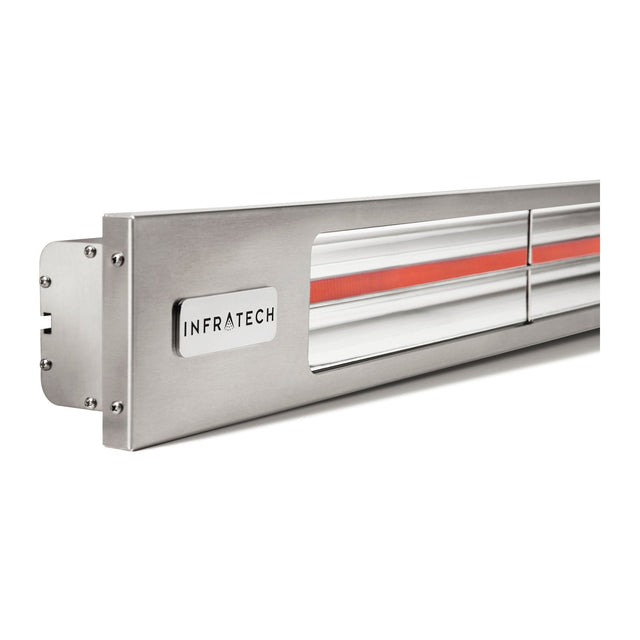 Infratech Slimline 42.5-Inch Single Element 208 Volt, 2400 Watt, 10 Amp Outdoor Heater in Silver - SL2428SV