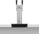 Summerset RFR-TAP-2 Double Keg Tap installed on an outdoor kegerator