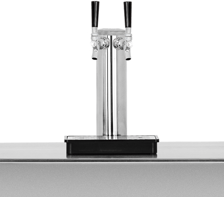 Summerset RFR-TAP-2 Double Keg Tap installed on an outdoor kegerator