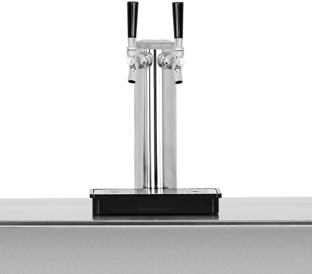 Summerset RFR-TAP-2 Double Keg Tap installed on an outdoor kegerator
