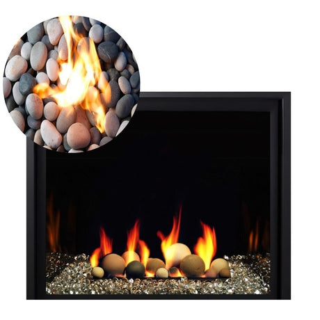 Media Options for Kingsman ZCV39 Direct Vent Gas Fireplace