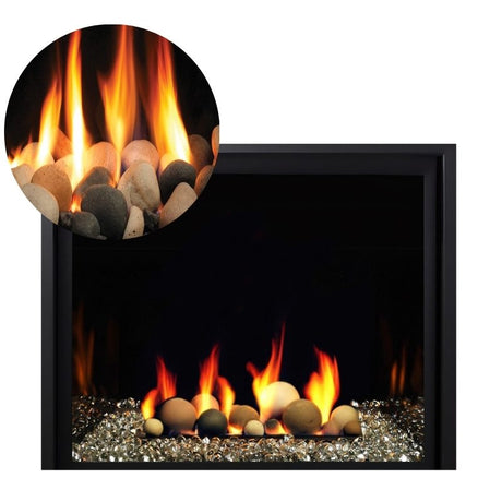 Media Options for Kingsman ZCV39 Direct Vent Gas Fireplace