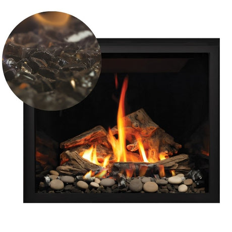 Media Options for Kingsman ZCV39 Direct Vent Gas Fireplace