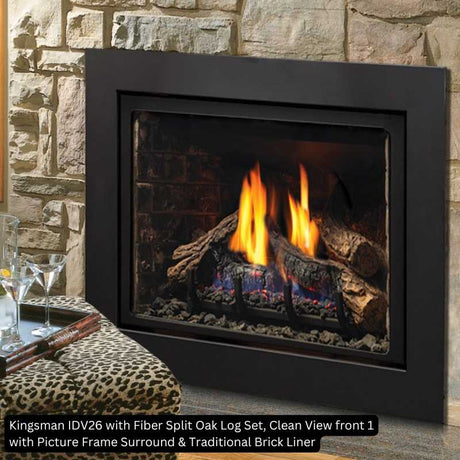 Kingsman IDV26 26" Direct Vent Fireplace Insert