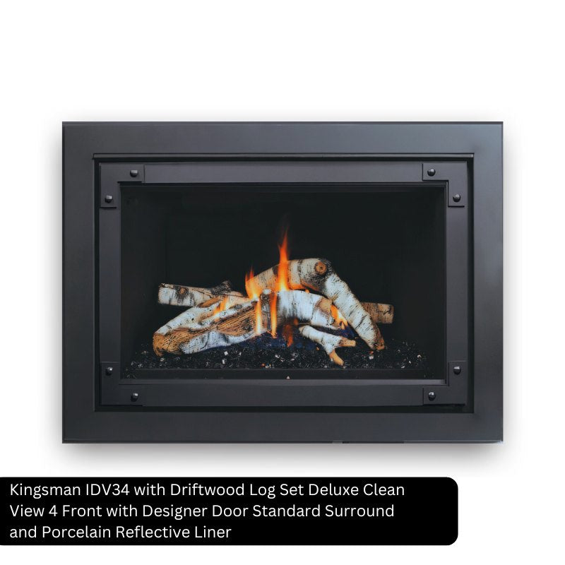 Kingsman IDV34 34" Direct Vent Fireplace Insert
