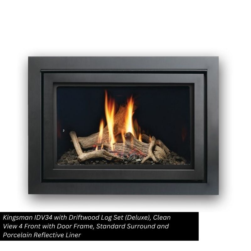 Kingsman IDV34 34" Direct Vent Fireplace Insert