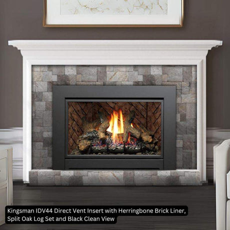 Herringbone Brick Liner Refractory Fiber for Kingsman IDV44 Direct Vent Insert