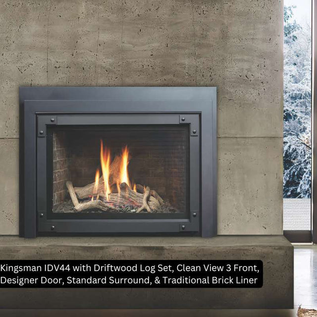 Kingsman IDV44 44" Direct Vent Fireplace Insert