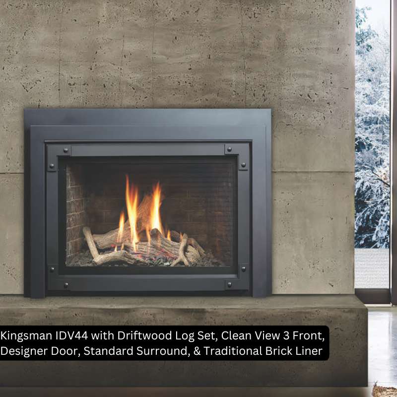 Kingsman IDV44 44" Direct Vent Fireplace Insert