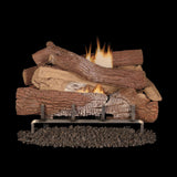 Superior Giant Timbers Mega-Flame Outdoor Vent-Free Concrete Gas Log Set with Burner - view 2