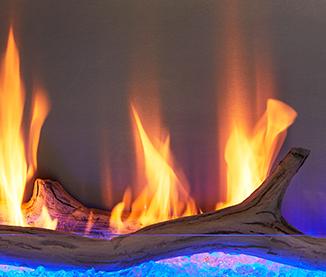 Majestic Lanai Outdoor Gas Fireplace Driftwood Log Set Accessory