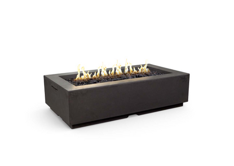 American Fyre Designs Louvre Rectangle Fire Pit - detail view
