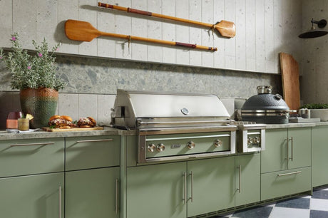 Lynx x John Michael Studio grill base cabinetry - angled view