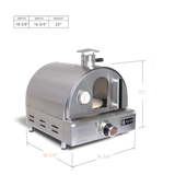 Mont Alpi Portable Countertop Propane Gas Outdoor Pizza Oven - MAPZ-SS