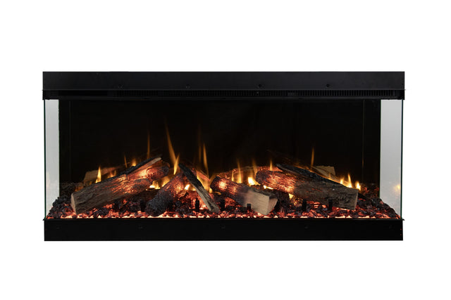 Amantii Fire & Ice LumaForest 75-Inch 3-Sided Built-In Electric Fireplace LF75