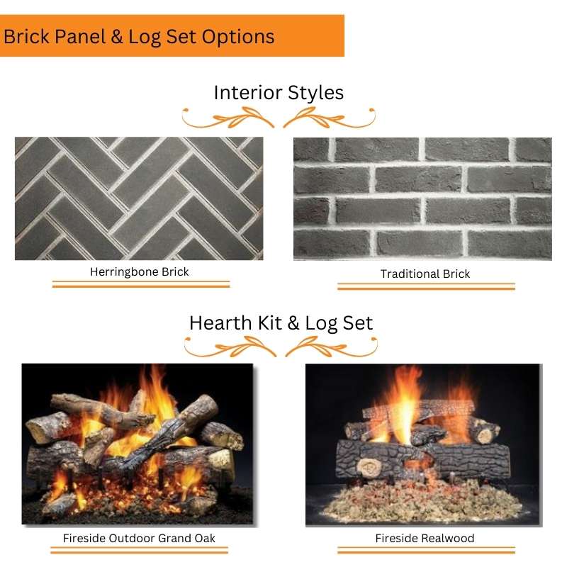 Majestic Cottagewood 42" Outdoor Wood Burning Fireplace