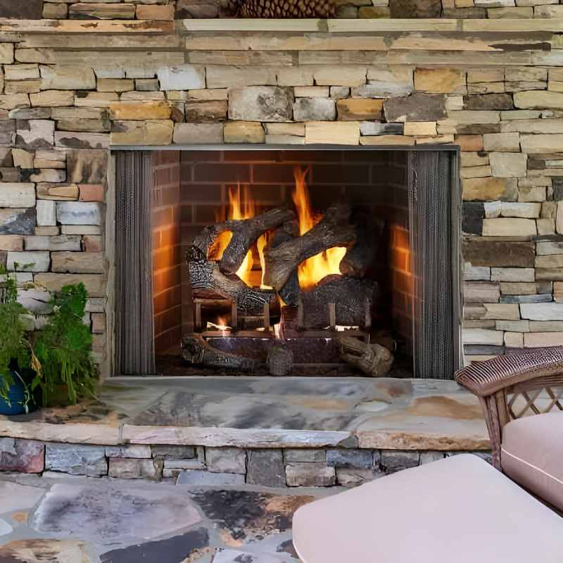 Majestic Cottagewood 36" Outdoor Wood Burning Fireplace