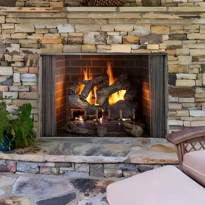 Majestic Cottagewood 42" Outdoor Wood Burning Fireplace