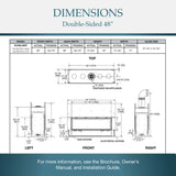 Majestic Echelon II 48" See Through Linear Direct Vent Gas Fireplace | ECHEL48ST