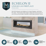 Majestic Echelon II 48" See Through Linear Direct Vent Gas Fireplace | ECHEL48ST