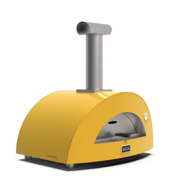 Alfa Moderno 2 Pizze Outdoor Wood Pizza Oven - Fire Yellow - FXMD-2P-LGIA