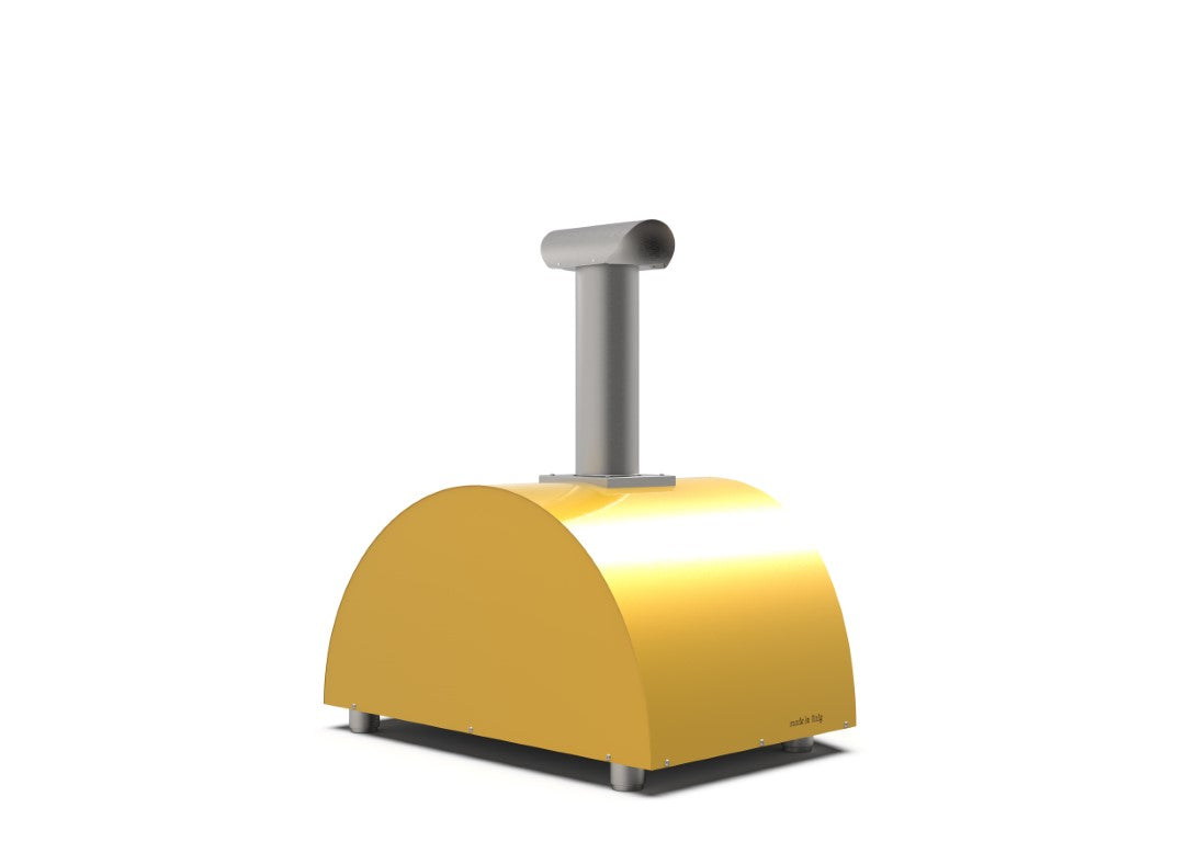 Alfa Moderno 2 Pizze Outdoor Wood Pizza Oven - Fire Yellow - FXMD-2P-LGIA