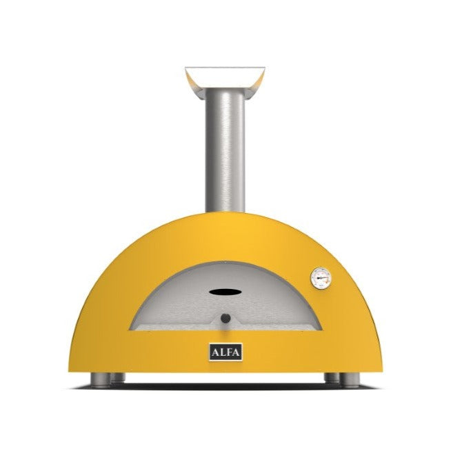 Alfa Moderno 2 Pizze Outdoor Wood Pizza Oven - Fire Yellow - FXMD-2P-LGIA